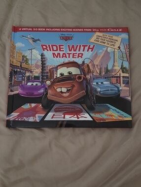 Disney Pixar Cars Ride With Mater hardback book with disc   New